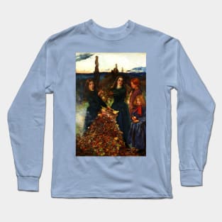 Autumn Leaves - John Everett Millais Long Sleeve T-Shirt